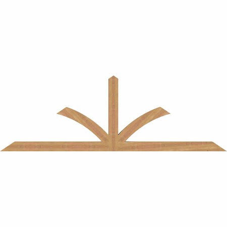Ekena Millwork Richland Smooth Timber Gable Bracket, Western Red Cedar, 84"W x 28"H x 3 1/2"D x 3 1/2"F, 8/12 Pitch GBW084X28X0404RIC00SWR